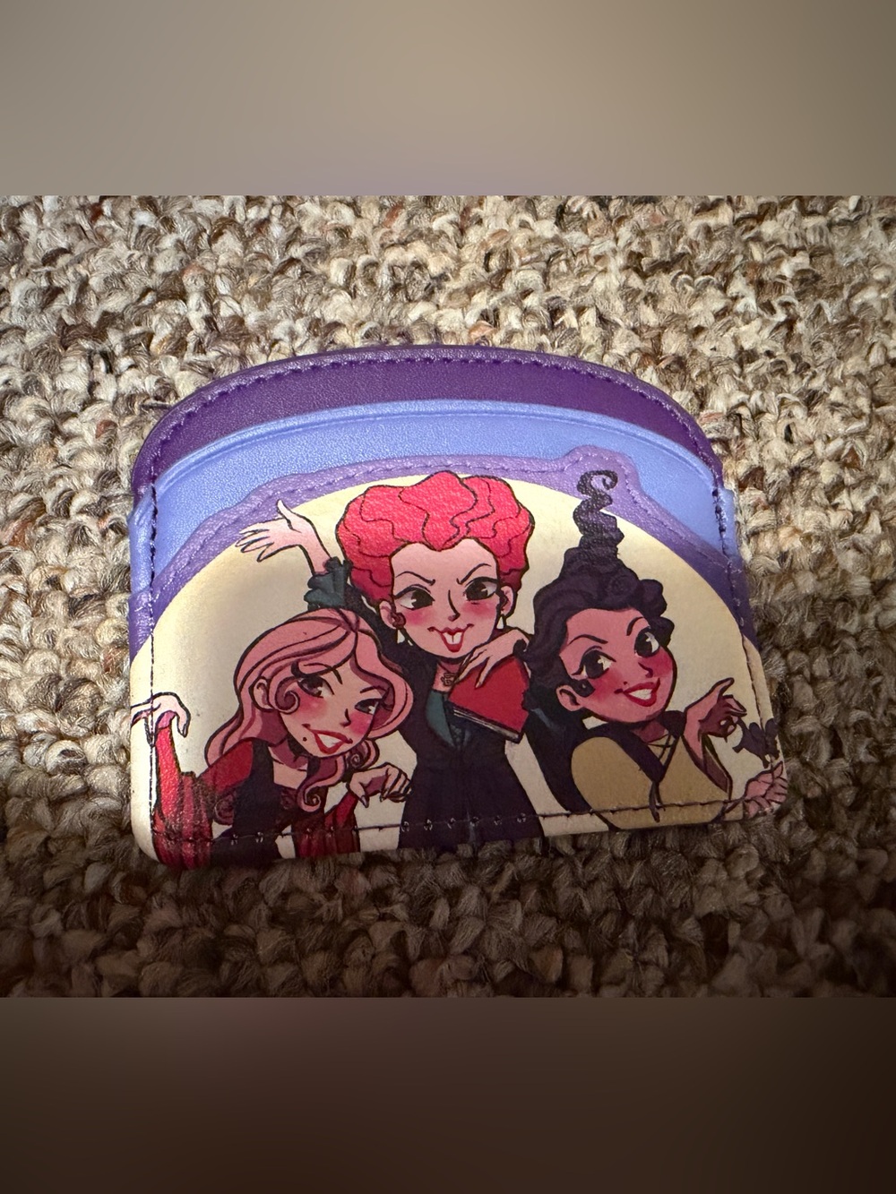 Purple Hocus Pocus Cartoon Wallet